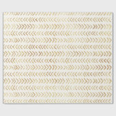 Faux gold arrow pattern cadeaupapier (Vlak)