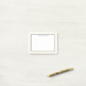 Faux Gold Arrows Pattern - Aangepast Post-it® Notes (Op bureau)