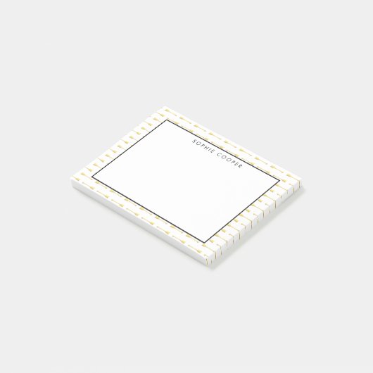 Faux Gold Arrows Pattern - Aangepast Post-it® Notes (Schuin)