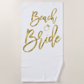 Faux Gold Beach Bride Avec Serviette Ring Beach (Devant)