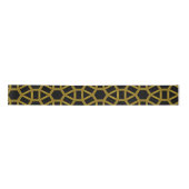 Faux Gold & Black Art Deco Geometric Pattern Lint (Voorkant)