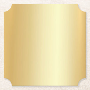 Faux Gold Blank Elegant Sjabloon Moderne glamour Kartonnen Onderzetters