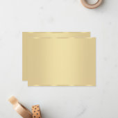 Faux Gold Blank Personnalisé Modèle élégant (Devant/Arrière en situation)