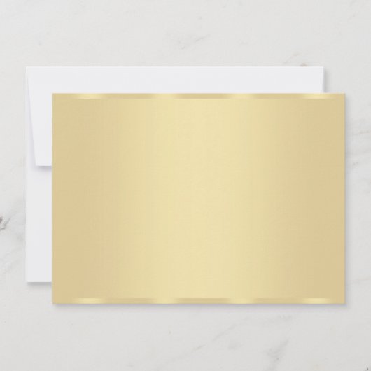 Faux Gold Blank Personnalisé Modèle élégant (Devant)