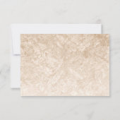 Faux Gold Botanique Frame Weddin RSVP (Dos)