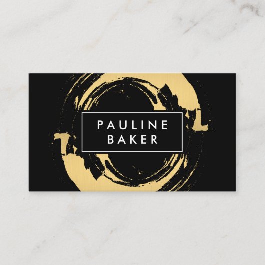 Faux Gold brossé avec la variante Étiquette noir b (Devant)