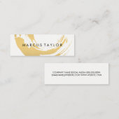 Faux Gold Brushed Mini Visitekaartje (Voorkant / Achterkant)