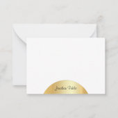 Faux Gold Calligraphy Monogram Elegant Sjabloon (Voorkant)