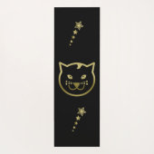 Faux Gold Cat Face - Aangepaste achtergrondkleur Yogamat (Achterkant)