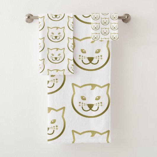 Faux Gold Chat Face - Couleur Arrière - plan perso (En situation)