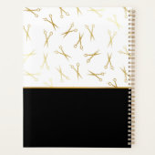 Faux Gold Ciseaux Coiffure Styliste Salon Rendez-v (Dos)