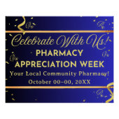 Faux Gold Confetti Apotheek Waardering Poster Perfect Poster (Voorkant)