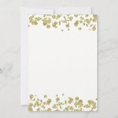 Faux Gold Confetti Bling Bridal Shower Invitation (Dos)