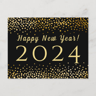 Faux Gold Confetti Gelukkig Nieuwjaar 2019 Feestdagenkaart
