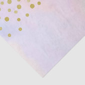 Faux Gold Confetti op Paarse Waterverf Tissuepapier (Detail)