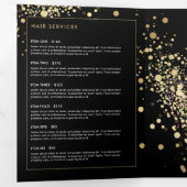 Faux Gold Confetti sur Black Brochure (Intérieur en premier)