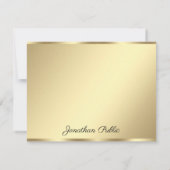 Faux Gold Custom Handgeschreven Sjabloon Script (Achterkant)