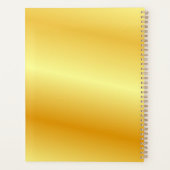 Faux Gold Custom Monogramme Modèle Élégant (Dos)