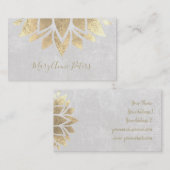 faux gold decor visitekaartje (Voorkant / Achterkant)