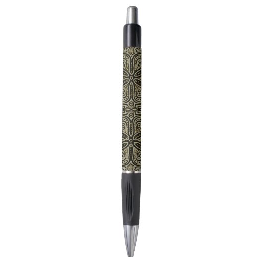 Faux Gold & Diamonds Glitter Turkey Motive Pen (Voorkant Verticaal)