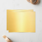 Faux Gold Elegant Blank Modèle moderne (Devant/Arrière en situation)