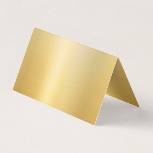 Faux Gold Elegant Handgeschreven Script Monogram Visitekaartjes (Achterkant)