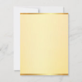 Faux Gold Elegant Modèle Moderne Monogramme Simple (Dos)