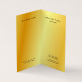 Faux Gold Elegant Modern Monogram Sjabloon Visitekaartjes (Binnen)