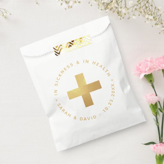 Faux Gold Emergency Kit In Ziekte en in Gezondheid Bedankzakje (Gezegeld)