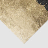 Faux Gold en Black Sterrennacht, penseelstreken Tissuepapier (Detail)