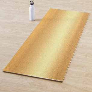 Faux Gold Fitness Modern Elegant Trendy Sjabloon Yogamat