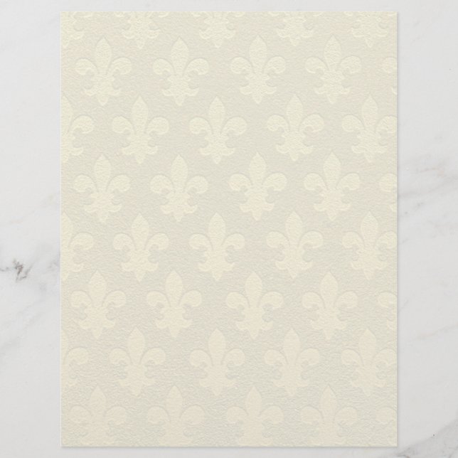 Faux gold fleur de lis patroon gegalvaniseerd (Voorkant)