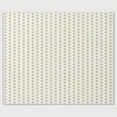 Faux Gold FleurDeLis op Ivoorkust Cadeaupapier (Vlak)