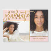 Faux Gold Foil 2 Aankondiging van het Afstuderen F (Voorkant)