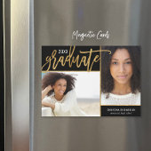 Faux Gold Foil 2 Faire-part de graduation photo