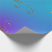 Faux Gold Foil Arabian Bollywood Cadeaupapier (Hoek)