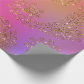 Faux Gold Foil Arabian Bollywood Cadeaupapier (Hoek)