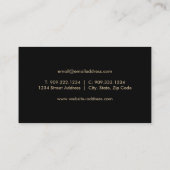 Faux Gold Foil - Black Deer Logo Visitekaartje (Achterkant)