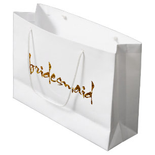 Faux Gold Foil Bridesmaid Large Cadeauzakje