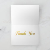 FAUX GOLD FOIL | CARTE DE REMERCIEMENTS PHOTO mari (Intérieur)