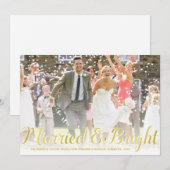 Faux Gold Foil | Carte photo de vacances des jeune (Devant / Derrière)