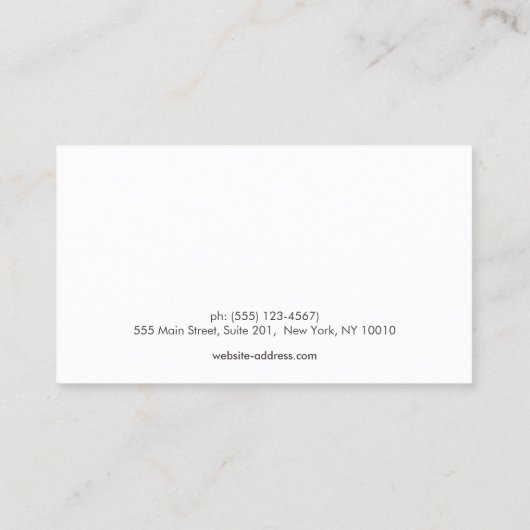 Faux Gold Foil Circles Confetti Appointment Card Afsprakenkaartje (Achterkant)