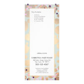 Faux Gold Foil Circles Confetti Salon Service Menu (Dos)