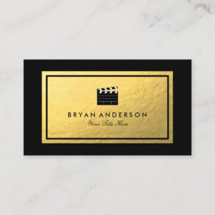 Faux Gold Foil - Clapperboard Visitekaartje