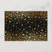 Faux Gold Foil Confetti Carte de réception de mari (Dos)