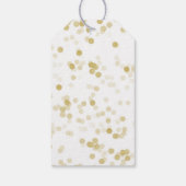 Faux Gold Foil Confetti Dank u Cadeaulabel (Achterkant)