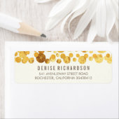 Faux Gold Foil Confetti Etiket (Insitu)
