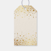 Faux Gold Foil Confetti Stip Hartelijk dank | Ivor Cadeaulabel (Achterkant)