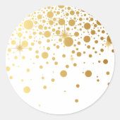 Faux Gold Foil Confetti Stippen Sticker I (Voorkant)