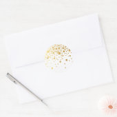 Faux Gold Foil Confetti Stippen Sticker I (Envelop)